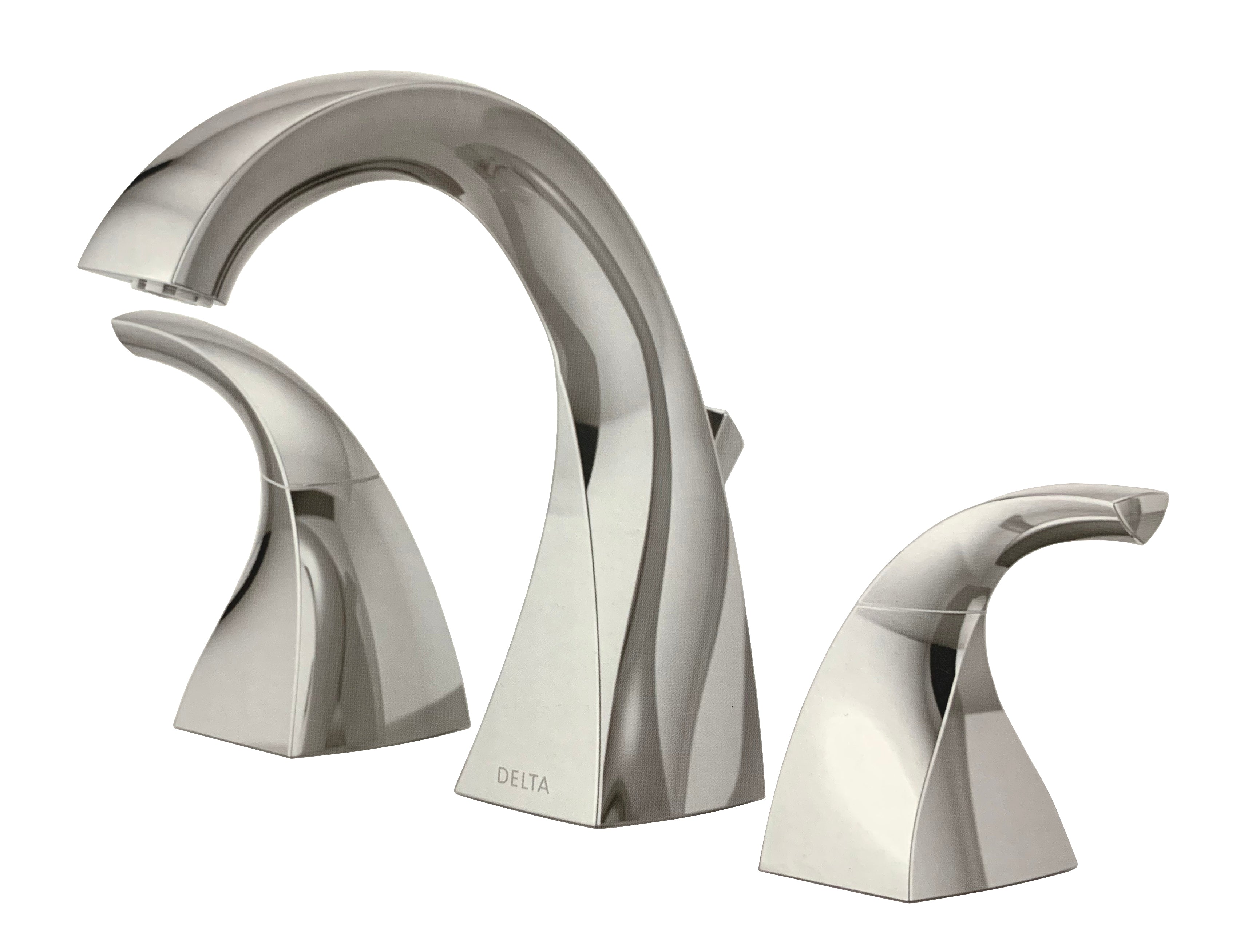 Delta Downing Polished Chrome Widespread Bathroom Faucet