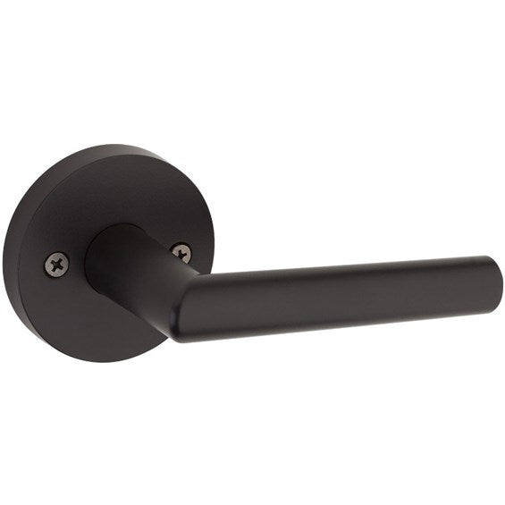 Kwikset Milan Matte Black Dummy Lever 157MILRDT-514 Single Sided w/ Round Rosettes