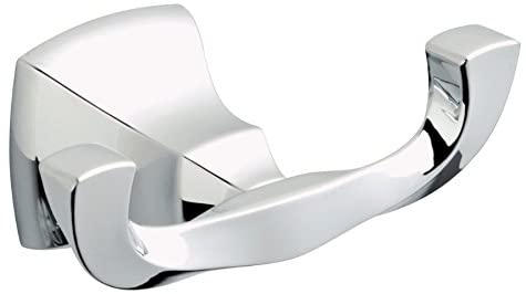 Delta Sawyer 2 Hook Polished Chrome Robe Hook