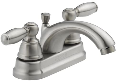 DELTA Peerless P299675LF-BN 4 in Lavatory Faucet Brushed Nickel
