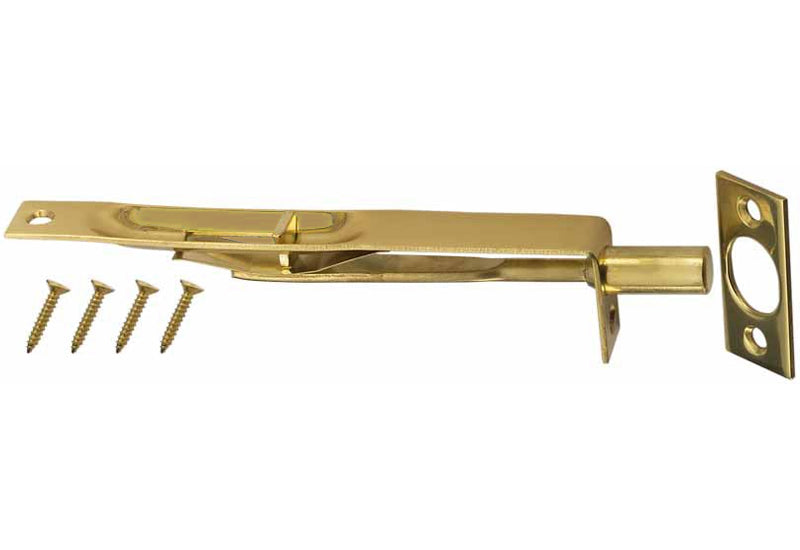 6″ Solid Brass Flush Bolt
