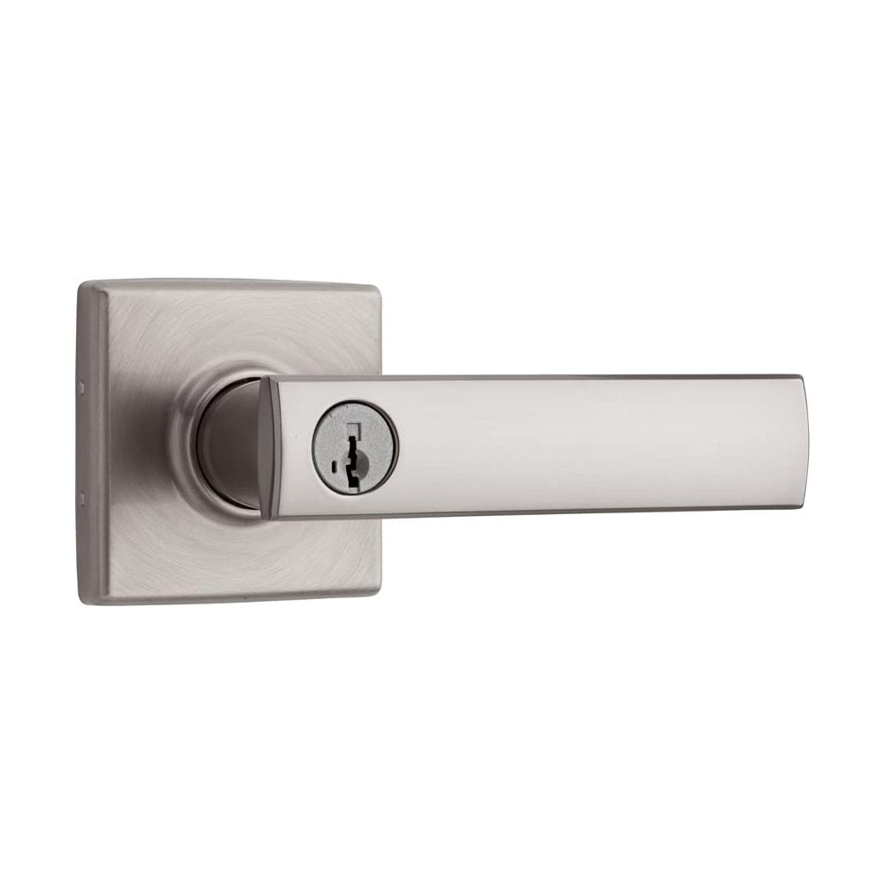 Kwikset Vedani Satin Nickel Smartkey Entry Door Handle