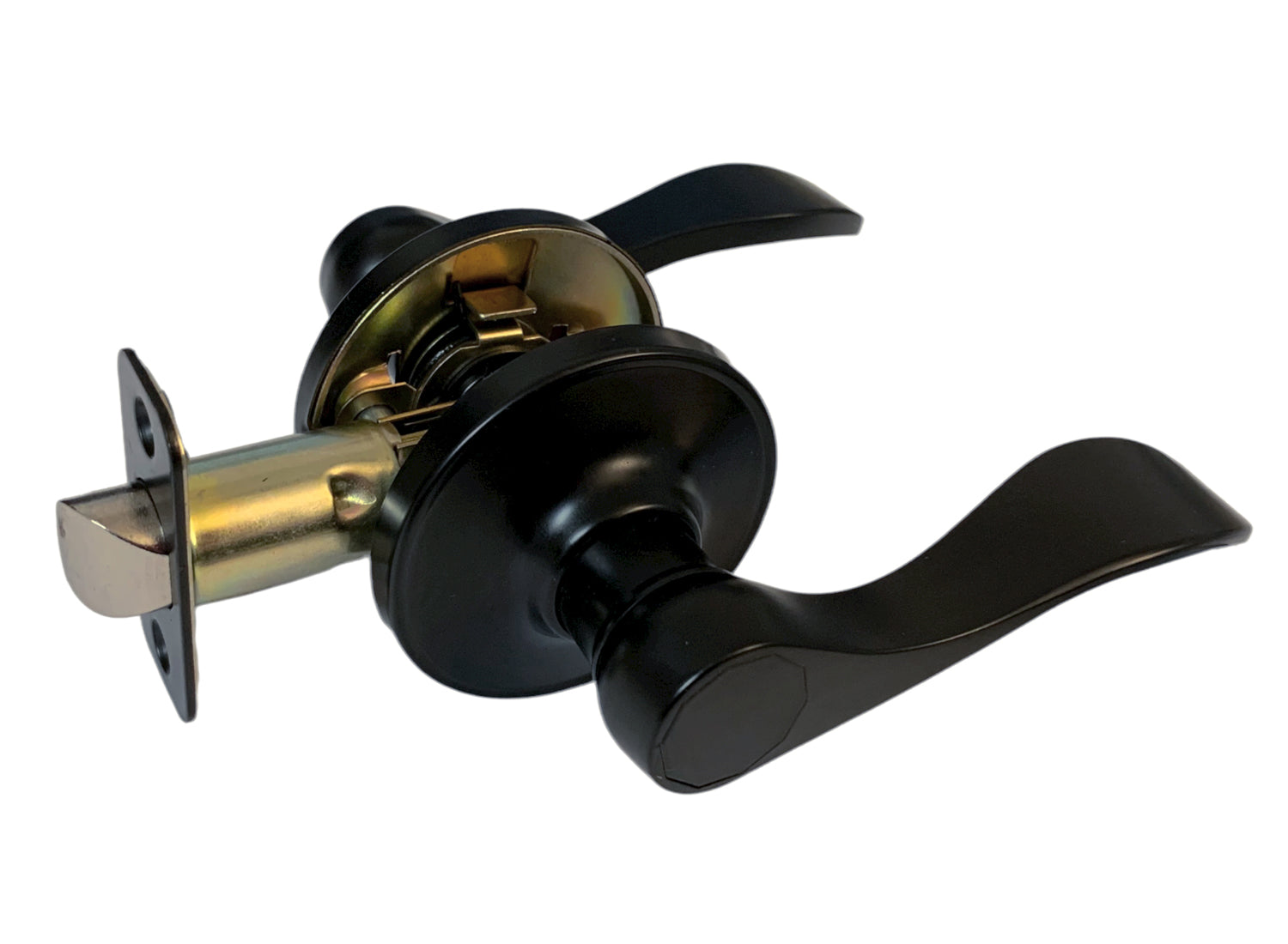 Matte Black Passage Door Handle – Style: 838NBL