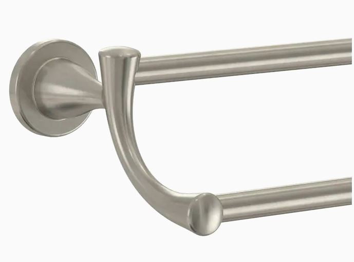 Peerless 24" Satin Nickel Wall Mount Double Towel Bar