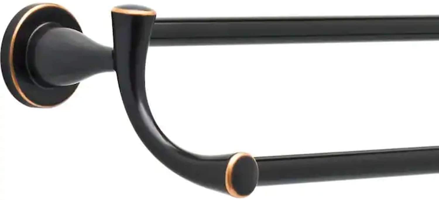 Peerless 24" Oil Rubbed Bronze Wall Mount Double Towel Bar