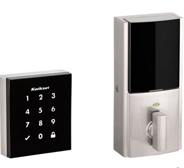 Kwikset Obsidian Satin Nickel Touchscreen Electronic Deadbolt (OPEN BOX NEW)