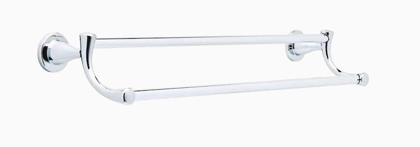 Peerless 24″ Polished Chrome Wall Mount Double Towel Bar