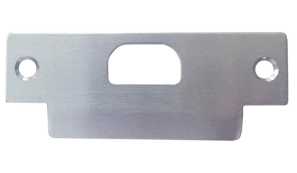 Satin Chrome Commercial ASA 5″ Strike Plate