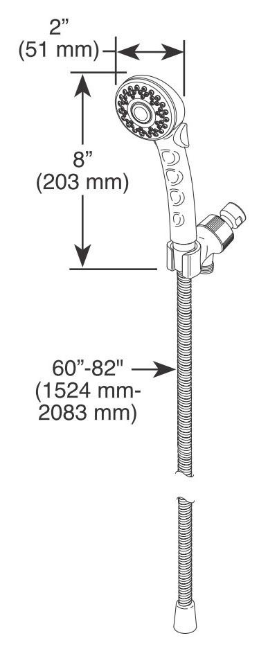Delta Faucet 59344-B-PK Handheld Shower Head in Chrome