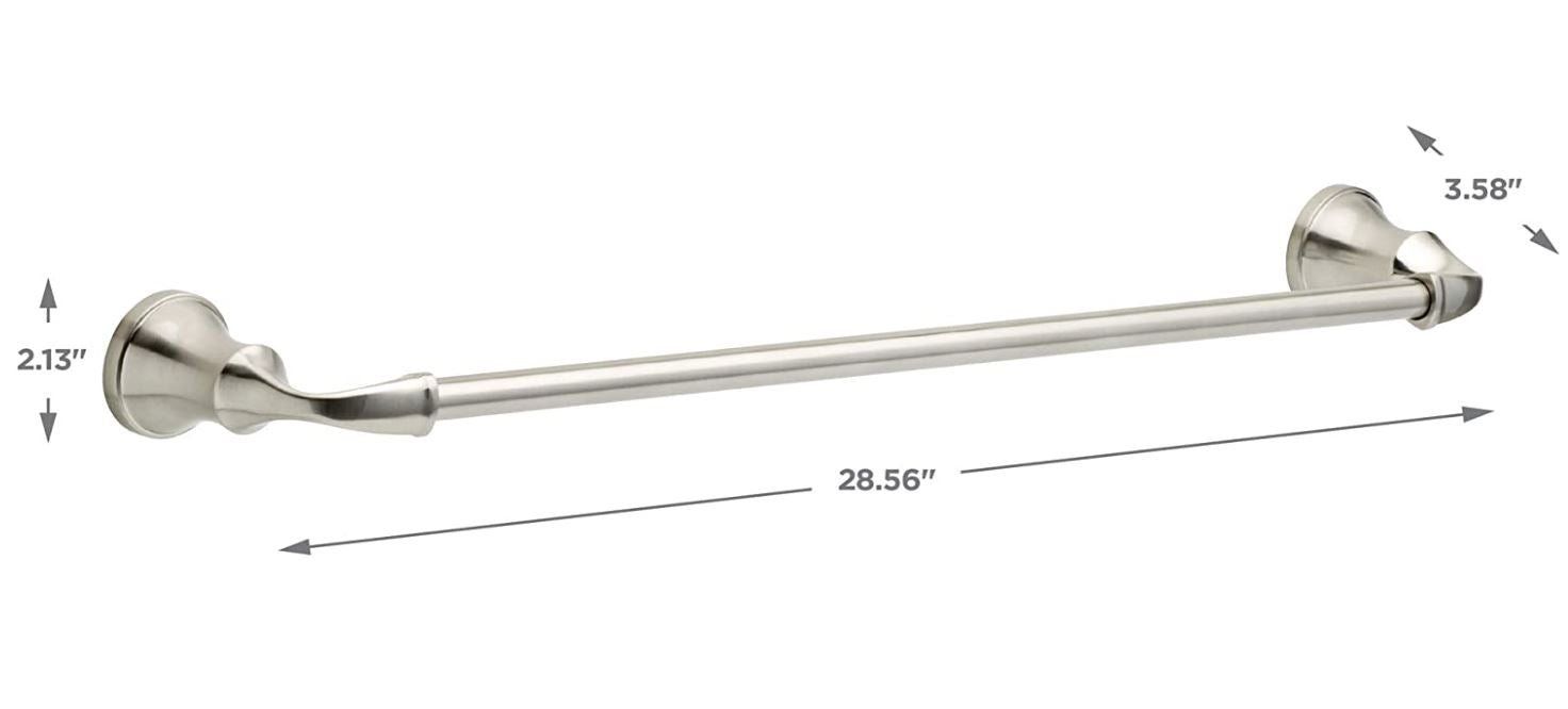 Delta Lorain Satin NIckel 3 Piece Bathroom Accessory Set LRN63-BN with 24" Towel Bar