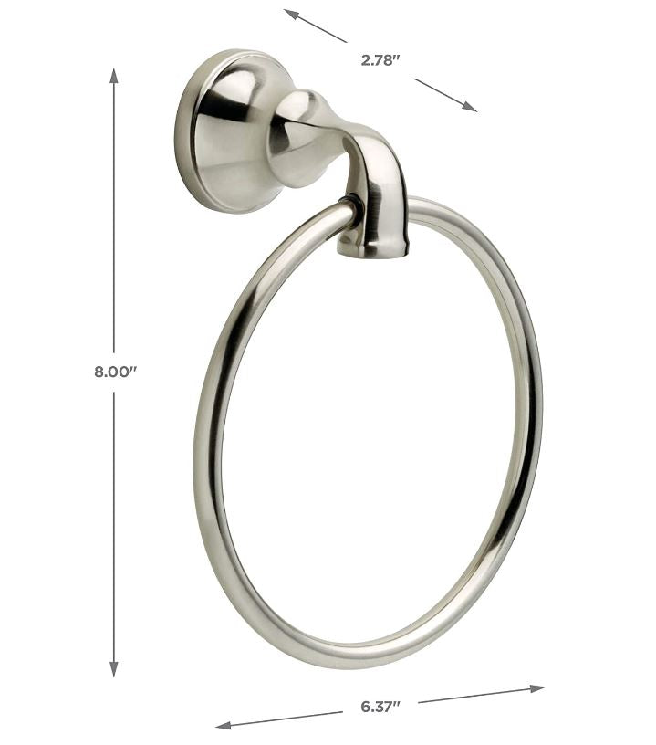 Delta Lorain Satin NIckel 3 Piece Bathroom Accessory Set LRN63-BN with 24" Towel Bar