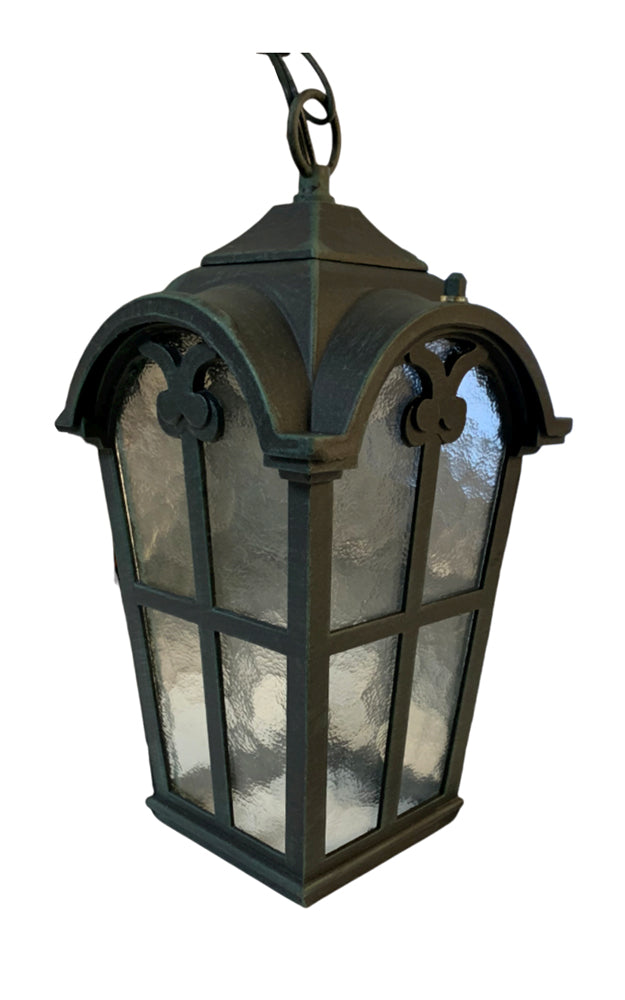 Outdoor Verdigris Green Black Ceiling Chain Hung Light Fixture 0TN0022 Hanging
