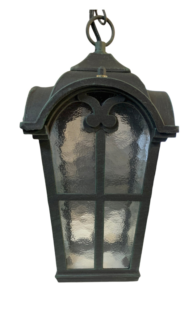 Outdoor Verdigris Green Black Ceiling Chain Hung Light Fixture 0TN0022 Hanging