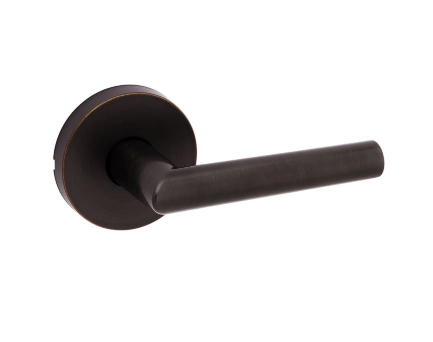 Kwikset Milan 154MIL RDT 11P Venetian Bronze Round Passage Door Lever Hall & Closet