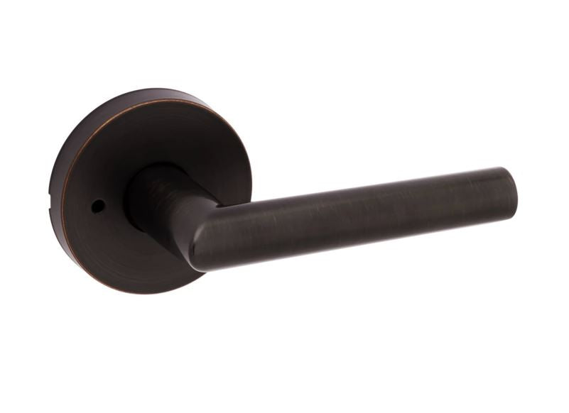 Kwikset Milan 155MIL RDT 11P CP Venetian Bronze Round Privacy Door Lever Bed & Bath