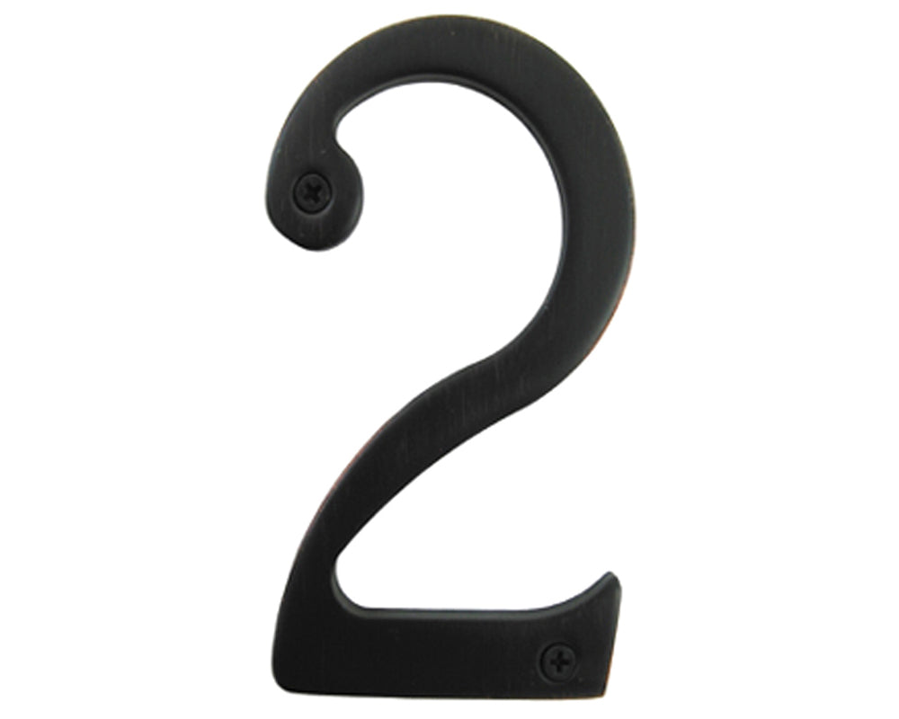 Oil Rubbed Bronze 3" House Number