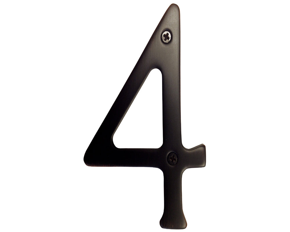 Oil Rubbed Bronze 3" House Number