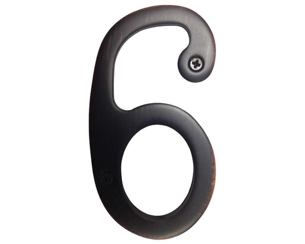Oil Rubbed Bronze 3" House Number