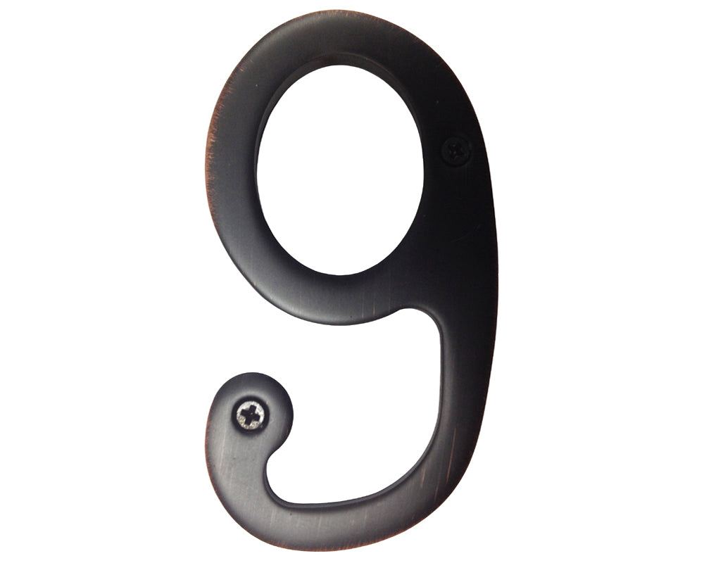 Oil Rubbed Bronze 3" House Number
