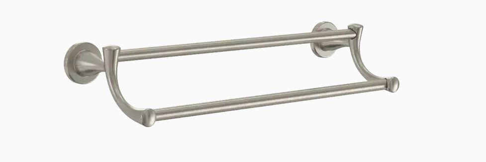 Peerless 24″ Satin Nickel Wall Mount Double Towel Bar