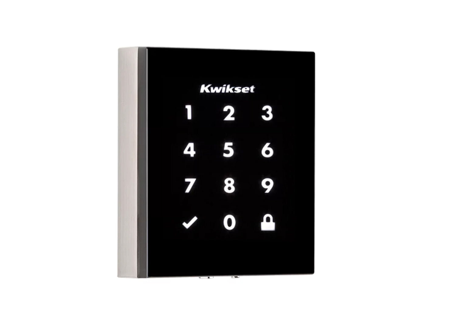 Kwikset Obsidian Satin Nickel Touchscreen Electronic Deadbolt (OPEN BOX NEW)