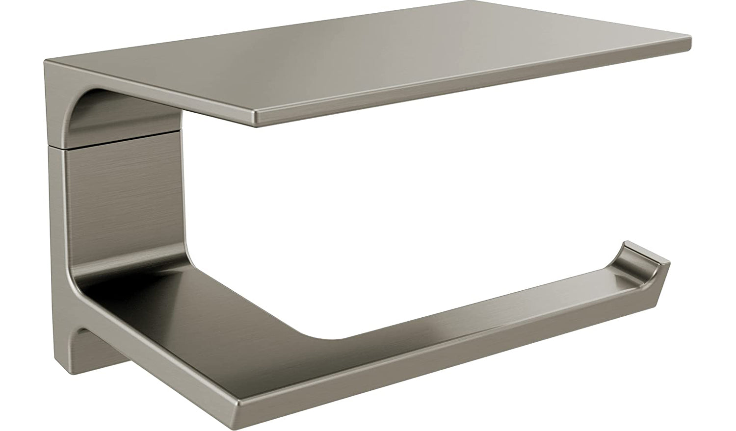 Delta 79956-SS Pivotal 7″ Tissue Holder with Shelf Stainless Steel Finish