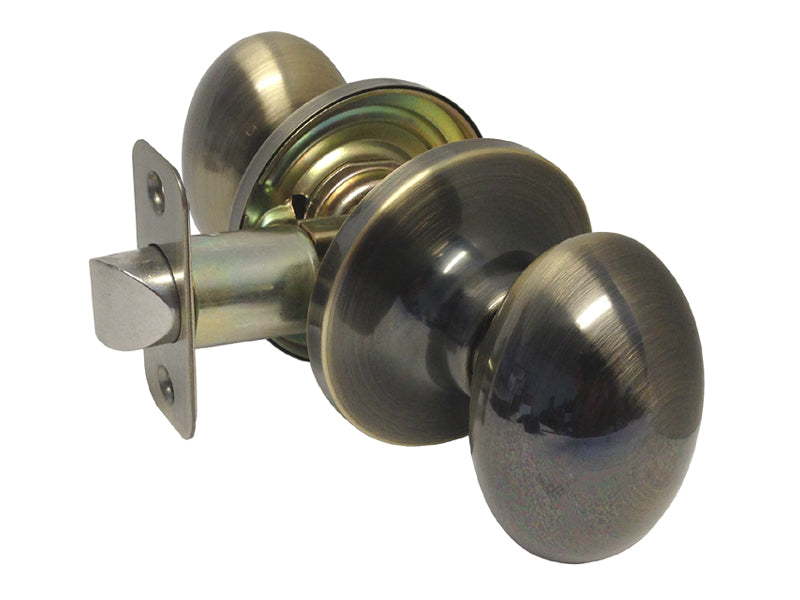 Antique Brass Oval Passage Knobs