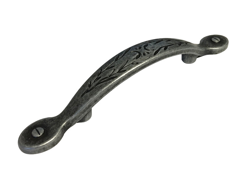 Antique Pewter 3″ Leaf Cabinet Pull 8220 76mm