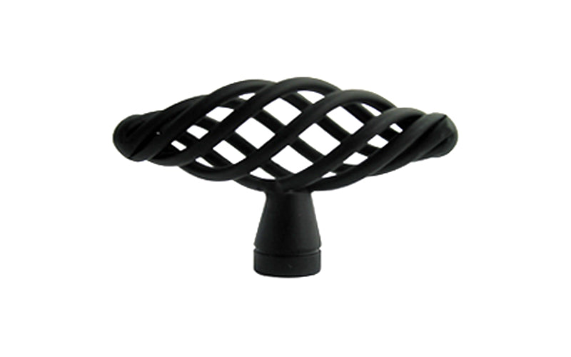 Black Birdcage Cabinet Knob 1338 60mm