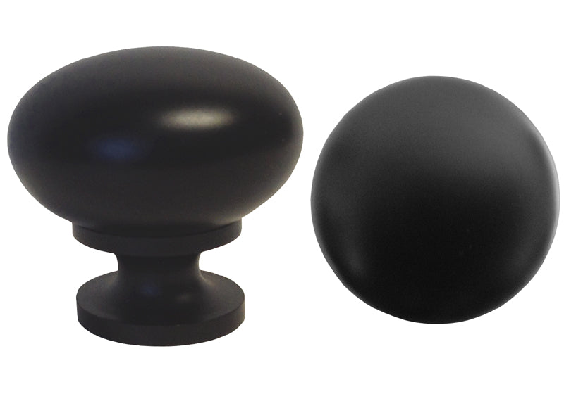 Black Cabinet Round Knob 802-32