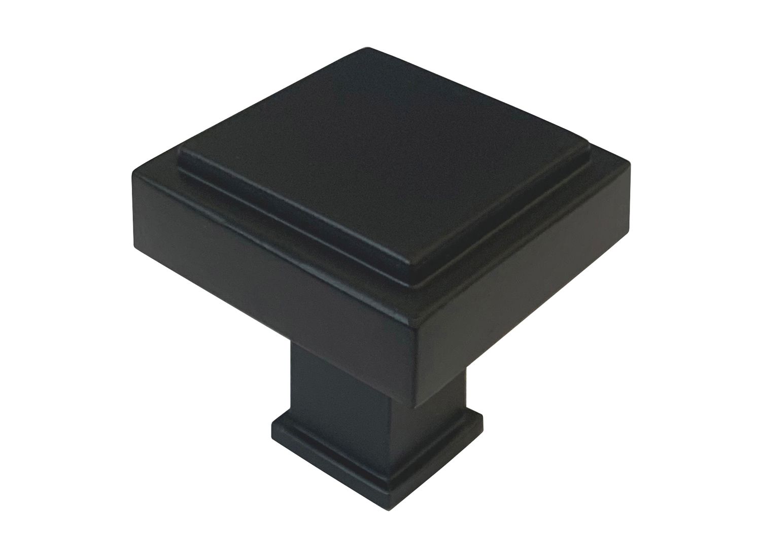 Black Finish 1 1/8″ Kitchen Cabinet Square Knob Cupboard Furniture Hardware Drawer Dresser Square Knob 1023 30mm