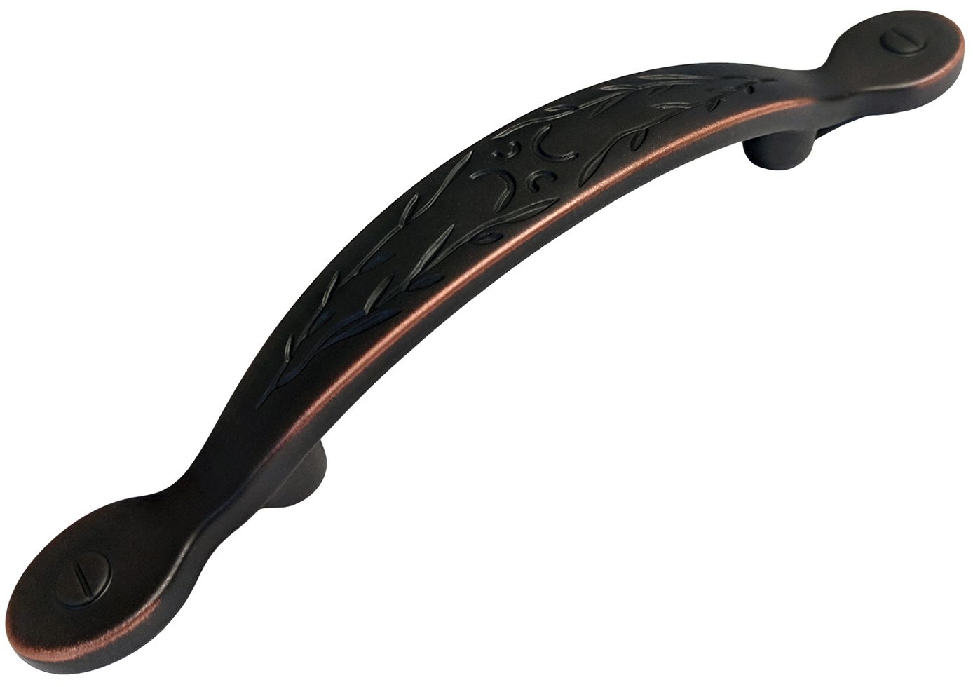 Dark Oil Rubbed Bronze 3″ Kitchen Cabinet Drawer Leaf Pull 8220 76mm
