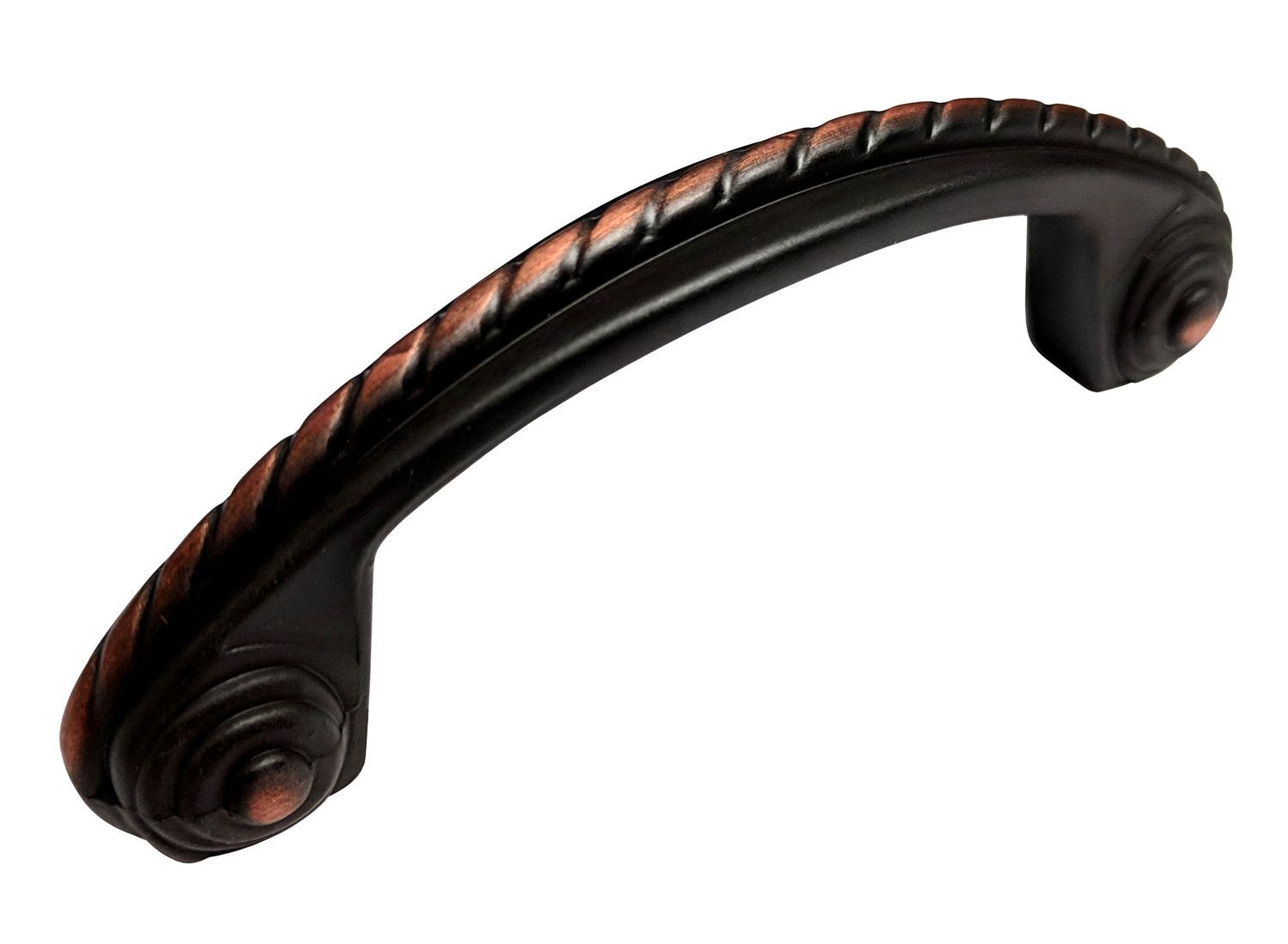 Dark Oil Rubbed Bronze 3″ Kitchen Cabinet Rope Pull 260 76mm