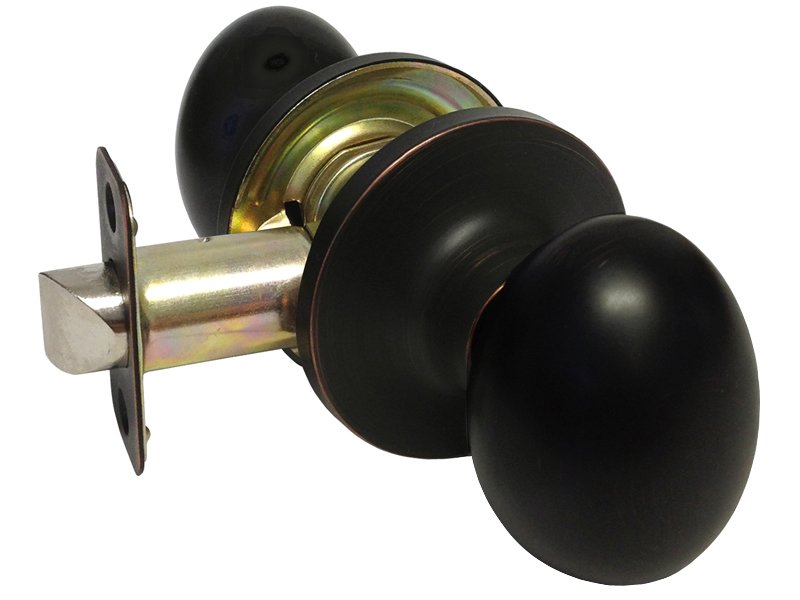 Dark Oil Rubbed Bronze Passage Oval Knobs – Style: 6093DBR