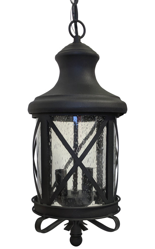 Exterior Outdoor Lighting Fixture Hanging Lantern Black