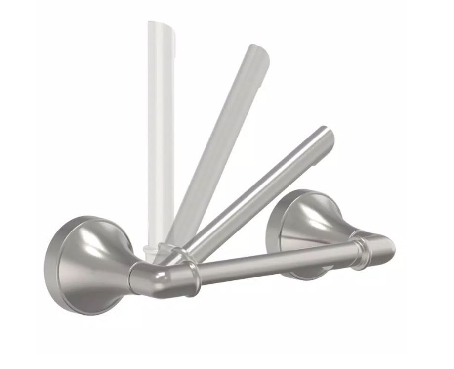Delta Phoebe Satin Nickel Toilet Paper Holder