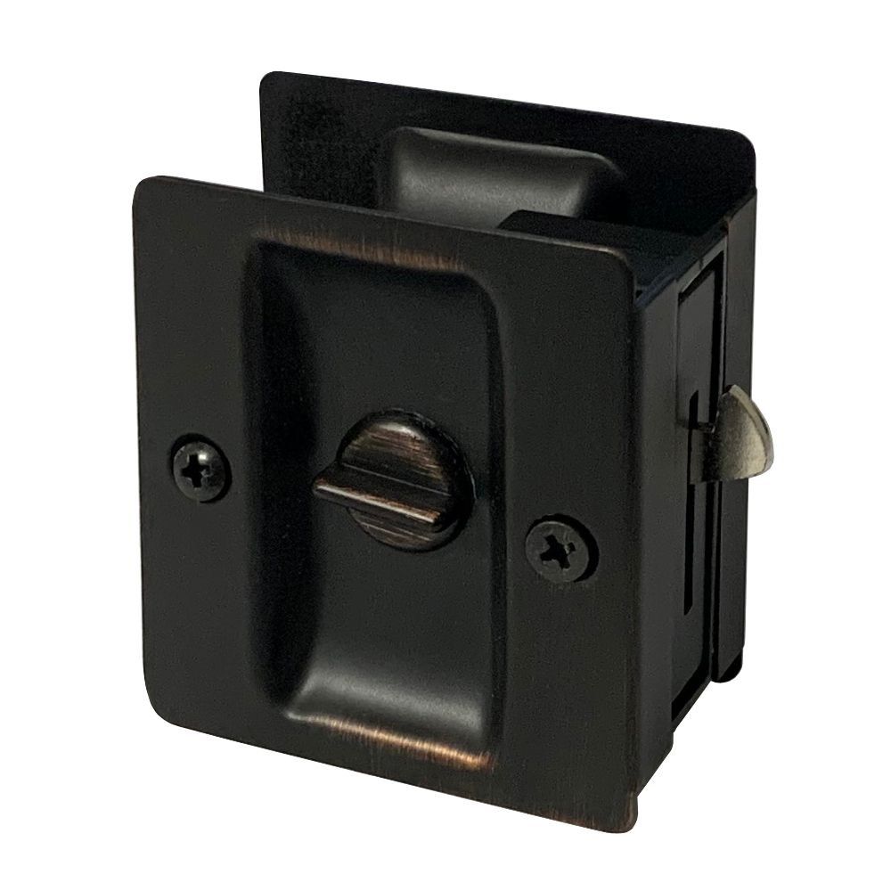 Privacy Dark Oil Rubbed Bronze Pocket Pull