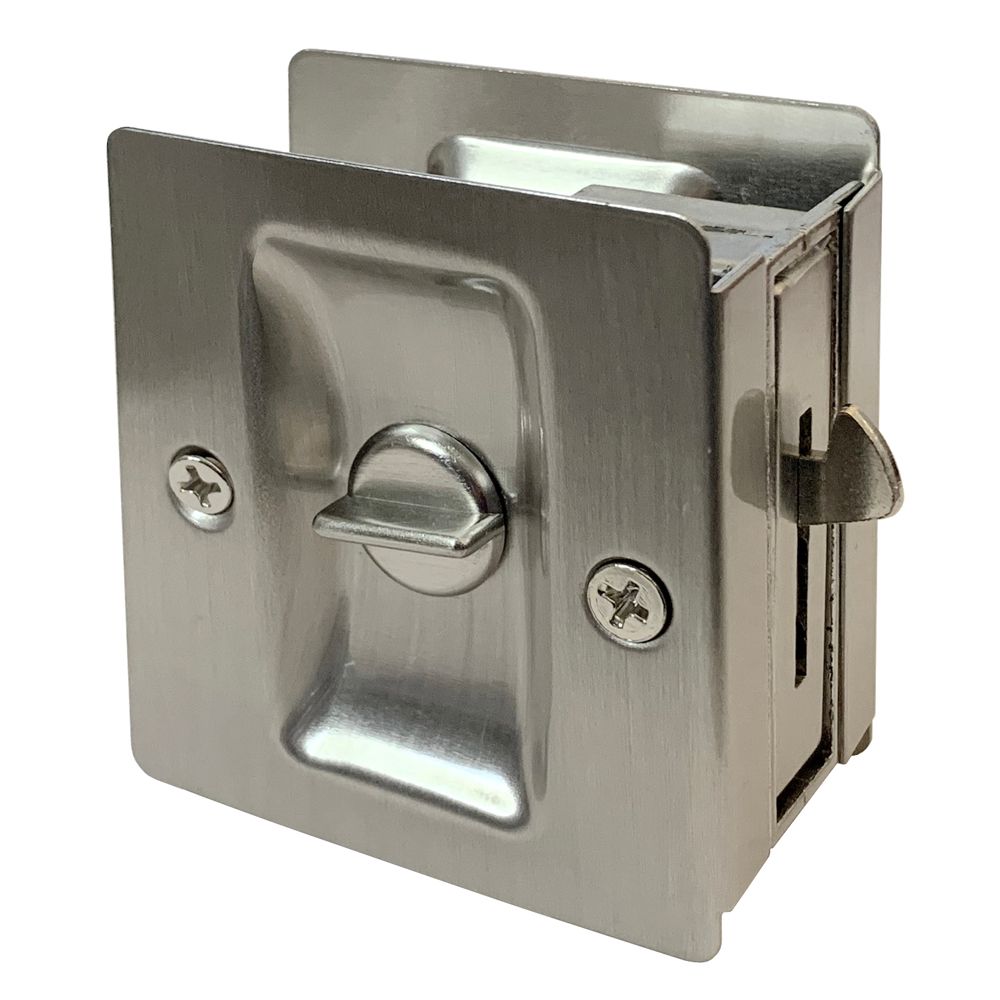 Privacy Satin Nickel Pocket Door Pull