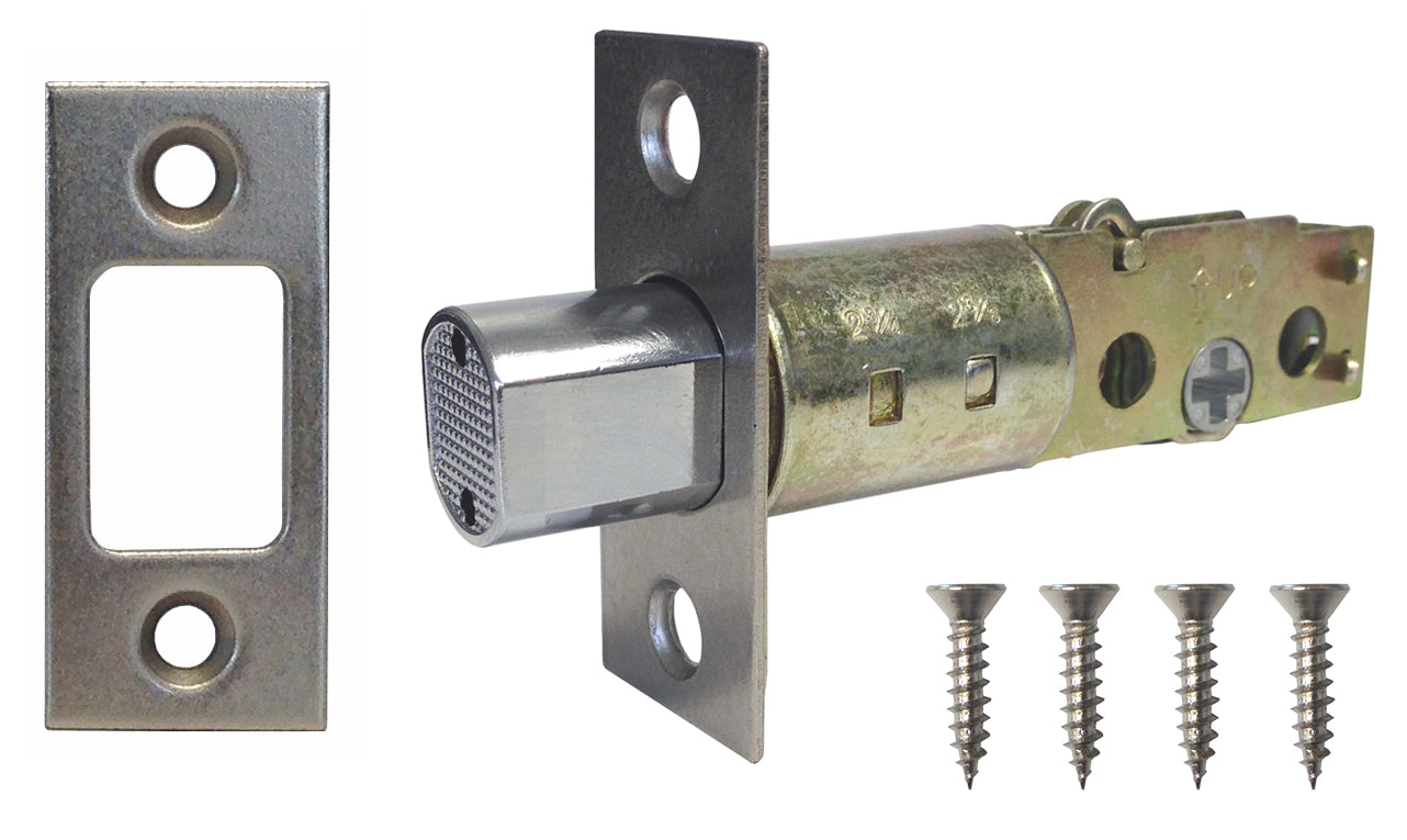 Satin Nickel Door Deadbolt Square Plate Latch