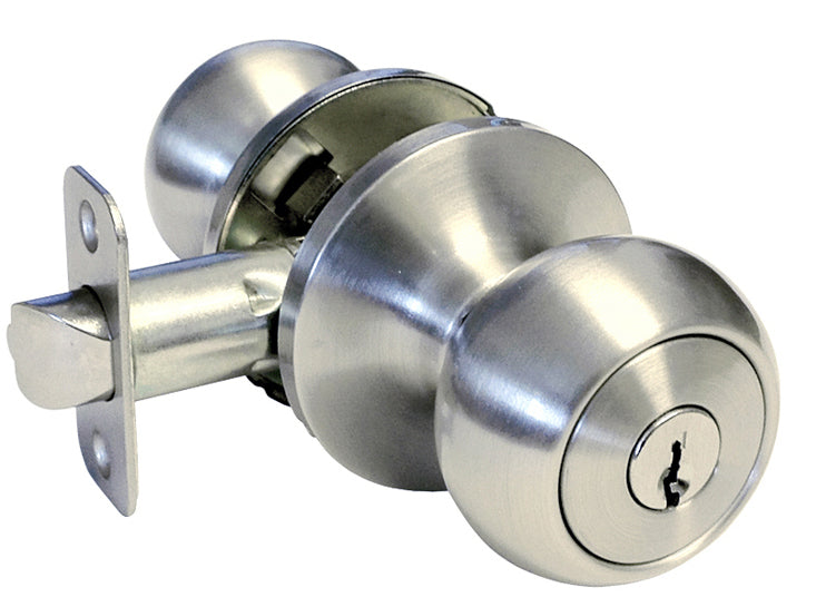 5 Pack- Contractor Pack 5765DC Satin Nickel Entry Knob/Deadbolt Combo Keyed Alike