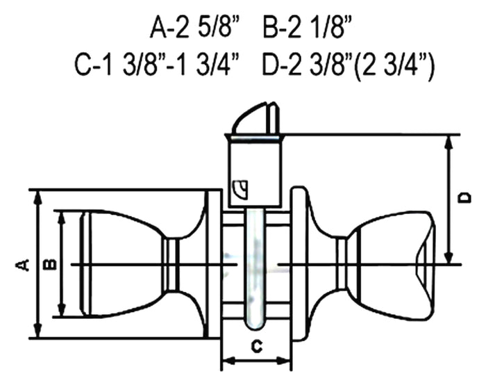 Passage Satin Nickel Finish Door Knob