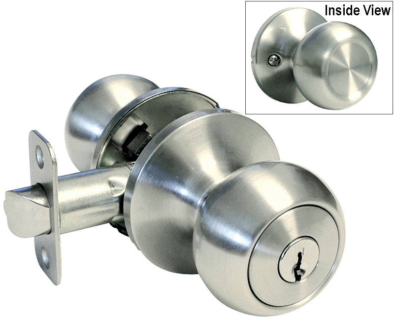 House Guard Hardware Storeroom Satin Nickel Door Knobs