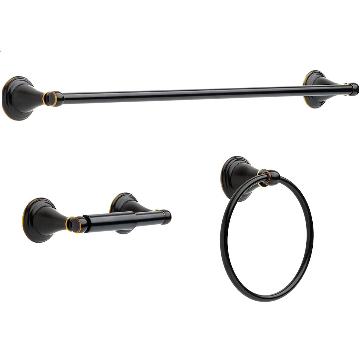 Delta Windemere 3 PC with 24 Inch Towel Bar Oil Rubbed Bronze