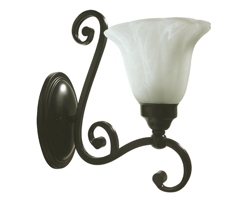 Peggy’s Cove Indoor Wall Sconce One Light in Dark Oil Rubbed Bronze