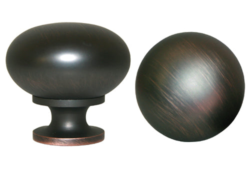 Oil Rubbed Bronze Round Knob 1 1/4″ Diameter 802-32