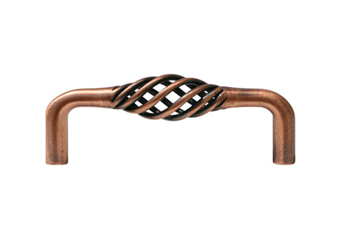 Antique Copper Birdcage Cabinet Pull 1301 76mm