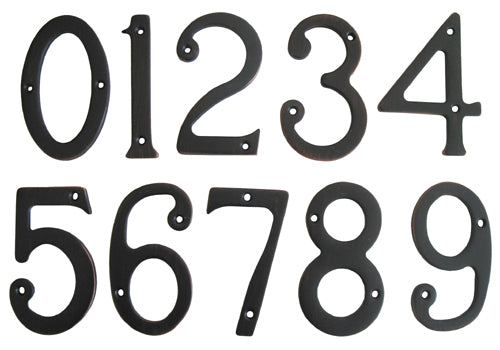 Oil Rubbed Bronze 3″ House Number