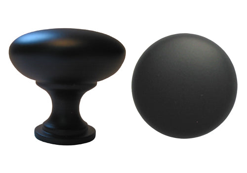 Black Cabinet Round Knob 3912-32 1 1/4″