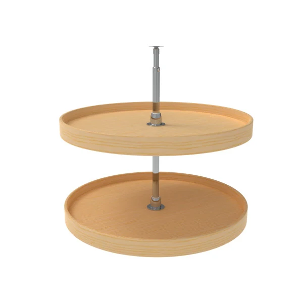 Rev-a-shelf Lazy Daisy Wood Full Circle 2 Tray Lazy Susan 28″ Diameter