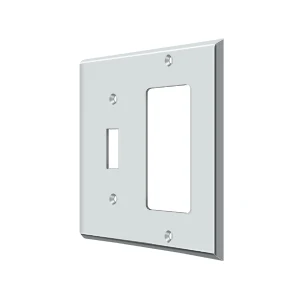 Deltana Switch Plate Switch/ Rocker Chrome Single Style